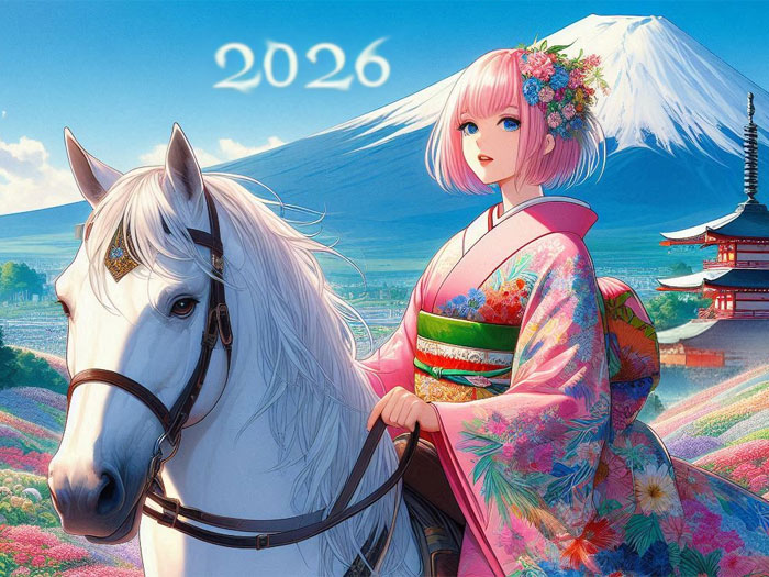 【馬年】2026年 あけましておめでとう☆令和８年