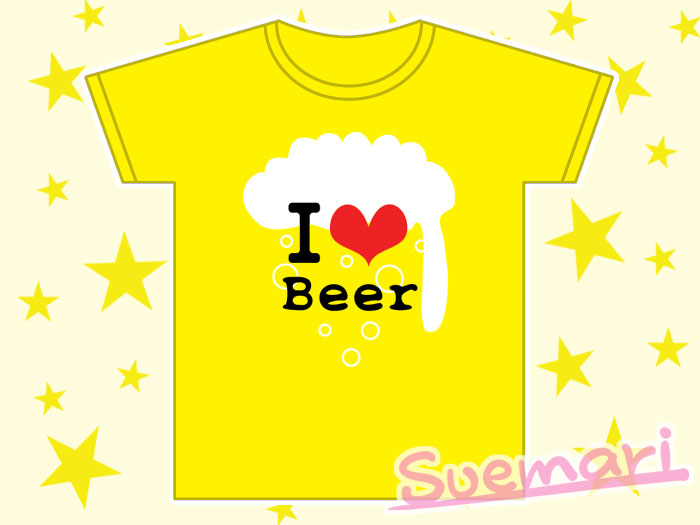 アイラブビール Tシャツ