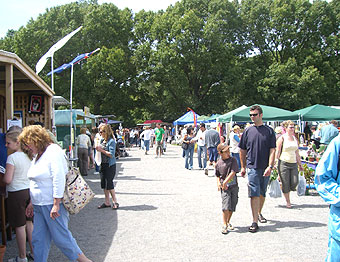 リカトン・ロータリー日曜マーケット＆バーベキューで車の話